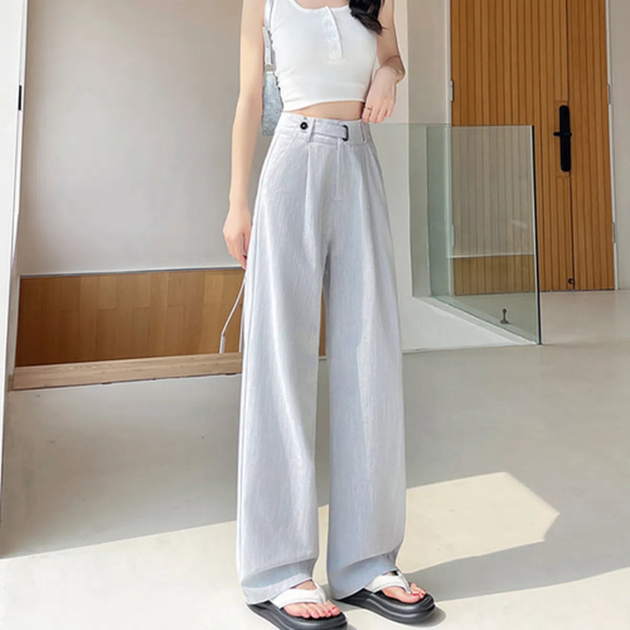 Женские летние слэксы с задней резинкой в стиле модерн-кэжуал