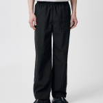 Nylon Wide String Pants [Black]