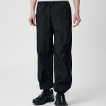 Nylon Wide String Pants [Black]