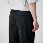 Nylon Wide String Pants [Black]