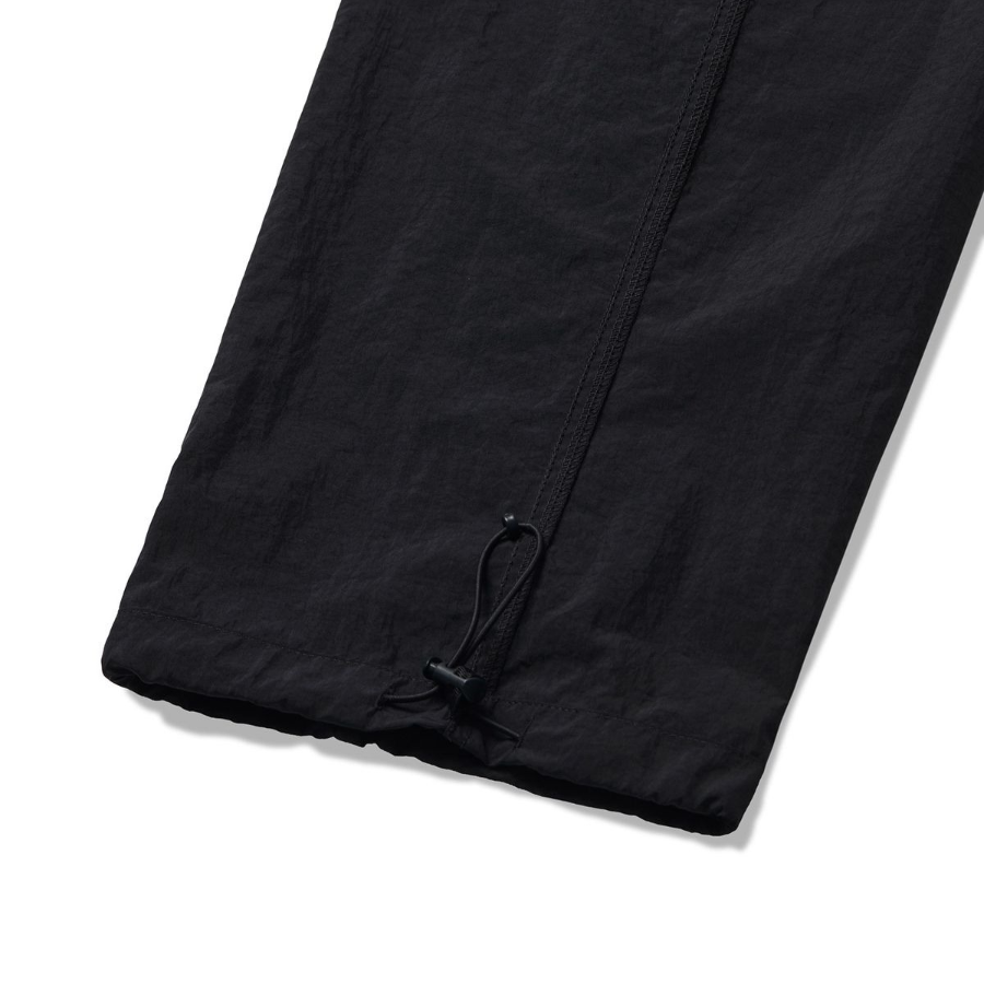 Nylon Wide String Pants [Black]