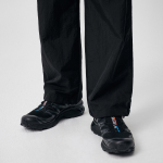 Nylon Wide String Pants [Black]