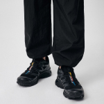 Nylon Wide String Pants [Black]