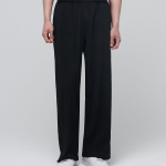 Pleated Wide Banding Pants [Black]