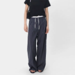 L'CATE Women's Banding Slacks Stripe Pants LMVP001