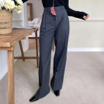 Stand Stripe Two-Pleat Belt Loop Slacks