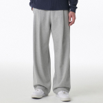 Two-Tuck Wide Lounge Sweat Pants [Medium Grey]