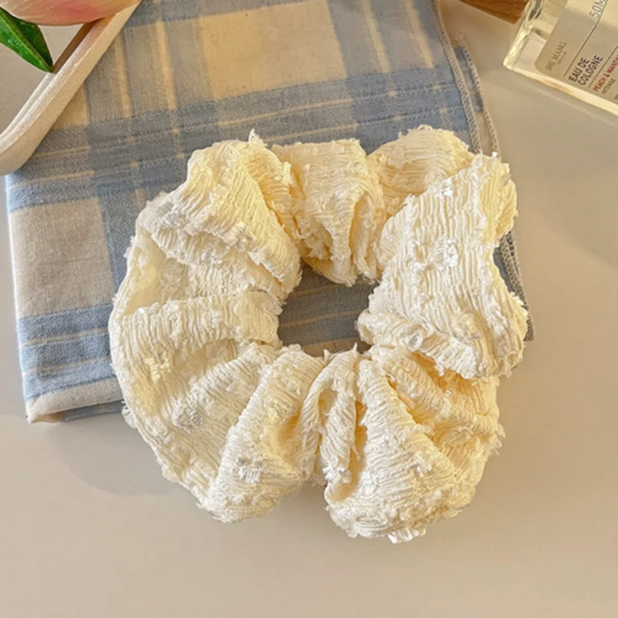 Набор резинок Delia с плиссировкой и кружевом — утончённый акцент для повседневных причёсок