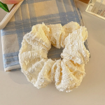 Набор резинок Delia с плиссировкой и кружевом — утончённый акцент для повседневных причёсок