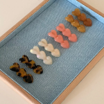 Набор заколок 1+1 «Тройное сердце» Lorence в французском стиле — нежный акцент для весеннего образа