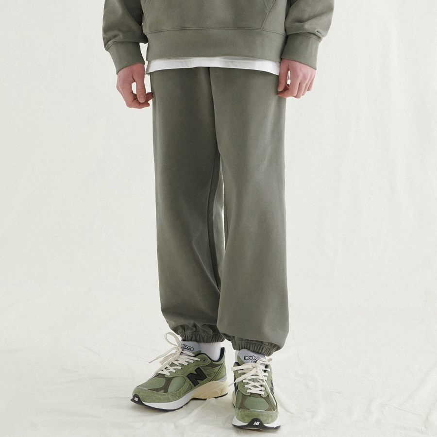 Loose Fit Sweat Pants [Olive]