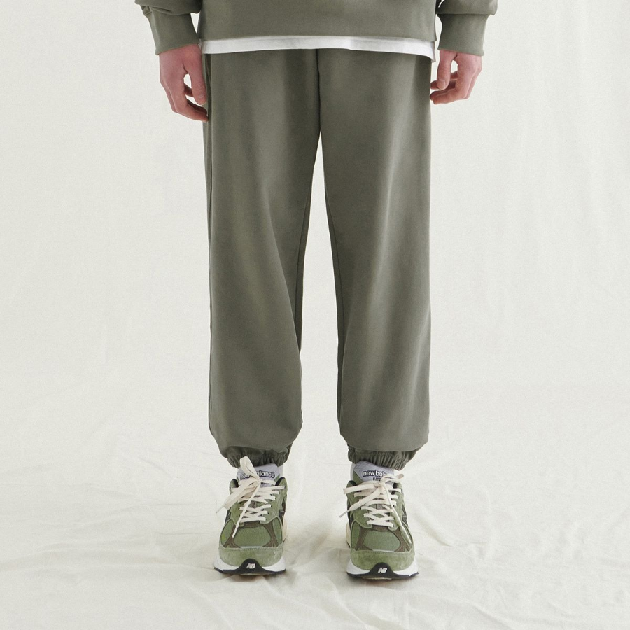 Loose Fit Sweat Pants [Olive]