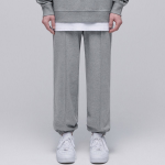 Pin Tuck Wide Sweat Pants [Medium Grey]