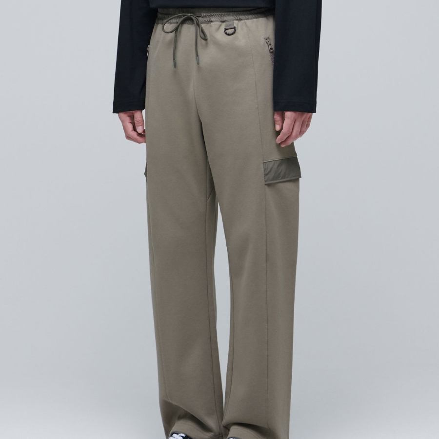 Flat Terry Utility Sweat Pants [Dusty Beige]