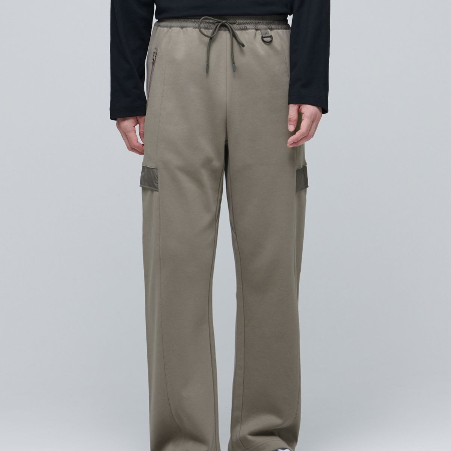 Flat Terry Utility Sweat Pants [Dusty Beige]