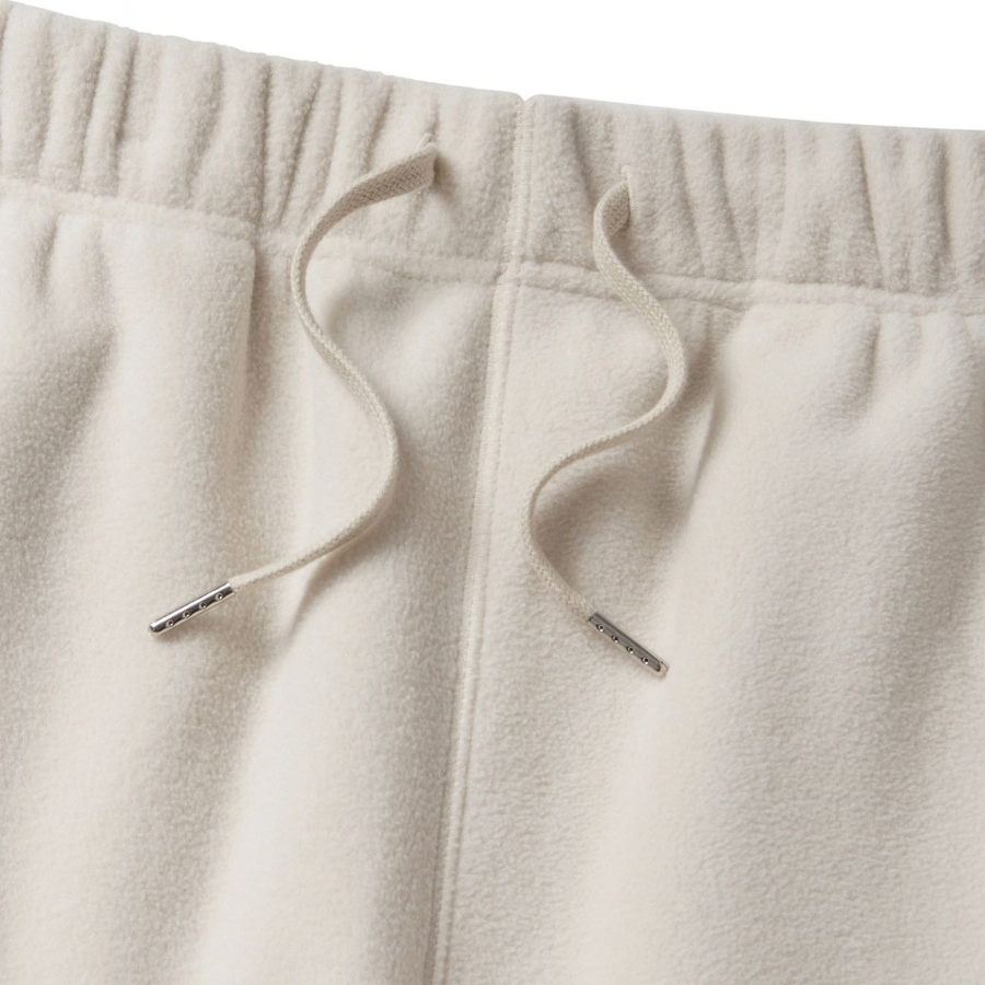 Loose Fit Fleece Lounge Sweat Pants [Ivory]