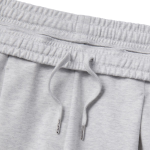Double Knit Three-Tuck Wide Lounge Sweat Pants [Melange Light Grey]
