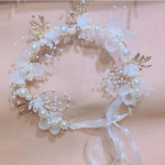 Тиара-ободок с бисерными цветами — утончённый аксессуар для свадьбы и особых случаев
