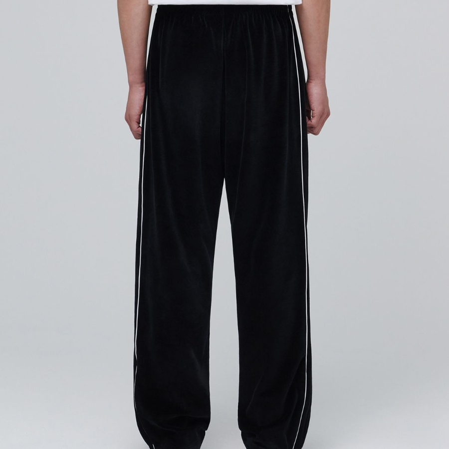 Velour Track Pants [Black]