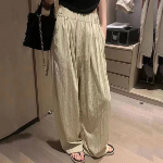 Женские летние плиссированные джоггеры с эластичным поясом