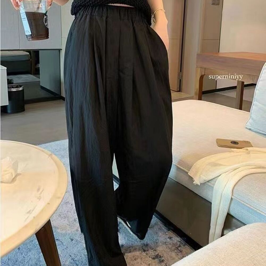 Женские летние плиссированные джоггеры с эластичным поясом