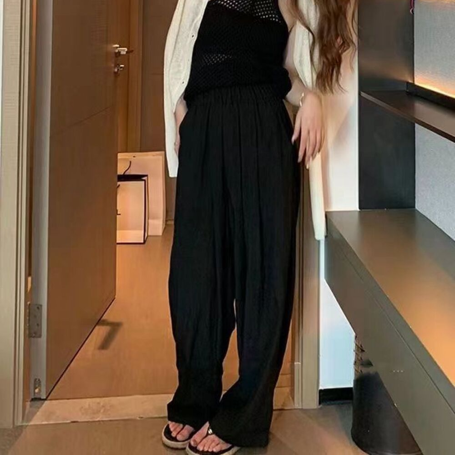 Женские летние плиссированные джоггеры с эластичным поясом