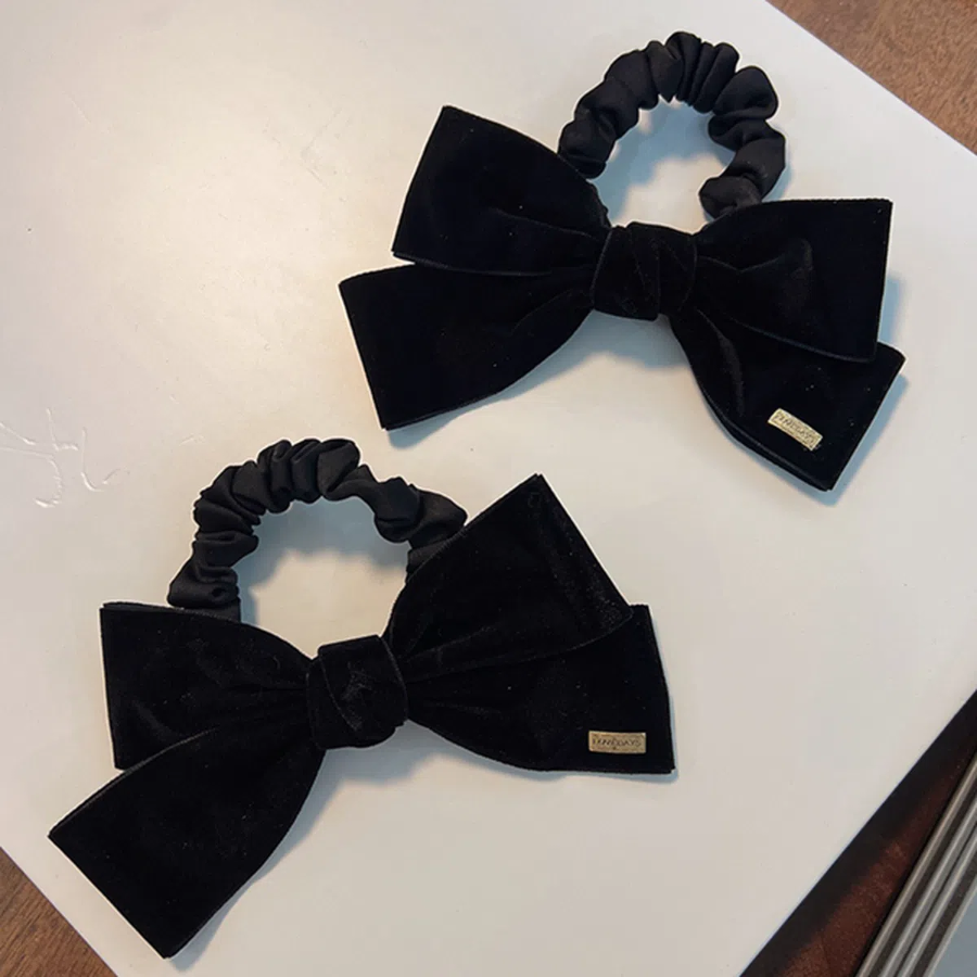 Женский резинка бархатным бантом Colline — утончённая классика для стильных образов