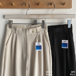 Женские слэксы с треугольной застёжкой и защипами