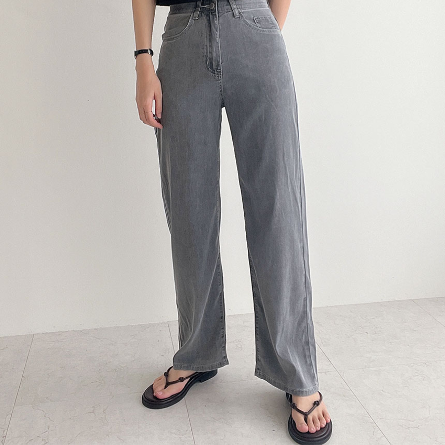 Летние wide-fit джинсы из тенсела с эффектом «шелковистости»