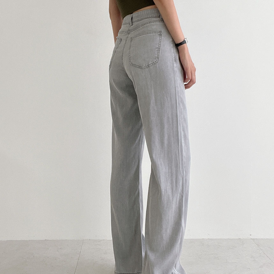 Летние wide-fit джинсы из тенсела с эффектом «шелковистости»