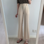 Summer Moz двубортные высокие эластичные слэксы