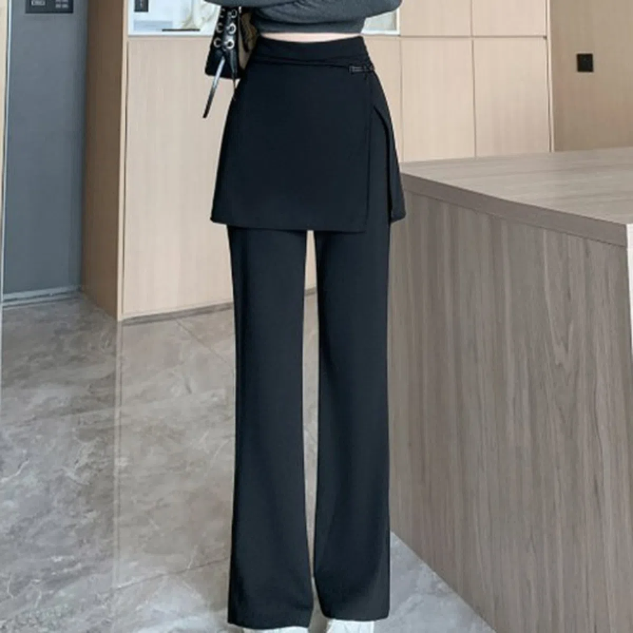 Volteria прямые брюки с эластичной талией для весеннего casual-образа