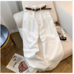 Encho широкие брюки с защипами и ремнём в комплекте