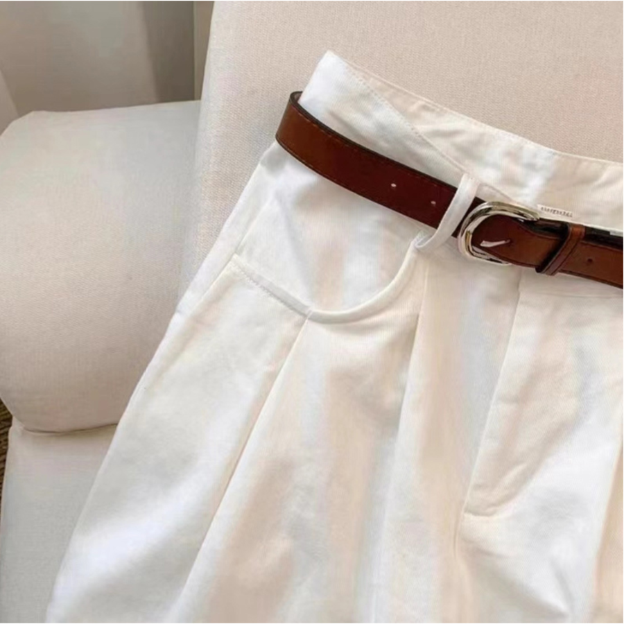 Encho широкие брюки с защипами и ремнём в комплекте