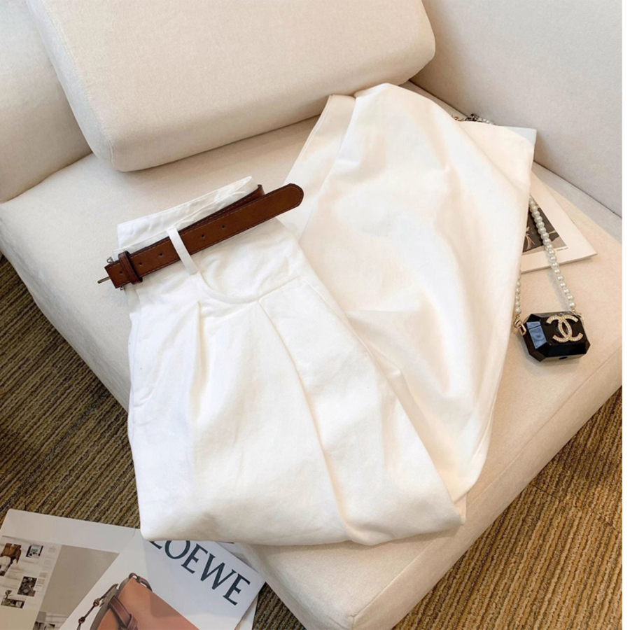 Encho широкие брюки с защипами и ремнём в комплекте