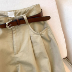 Encho широкие брюки с защипами и ремнём в комплекте