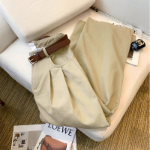 Encho широкие брюки с защипами и ремнём в комплекте