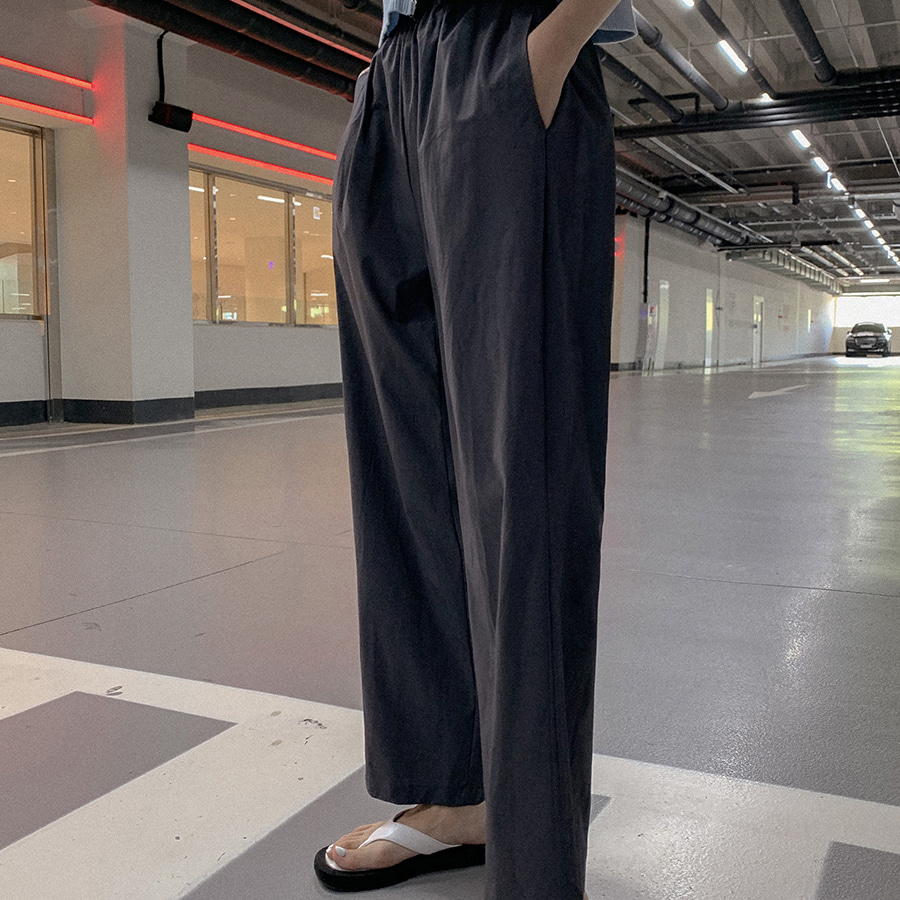 Лёгкие широкие брюки Ice Washed Long Wide Pants