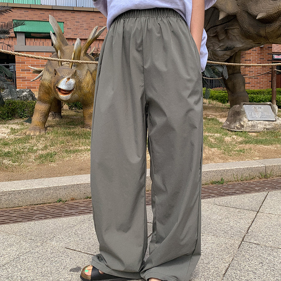 Лёгкие широкие брюки Ice Washed Long Wide Pants