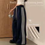 Лёгкие спортивные брюки с кружевной вставкой Wide Line Training Long Pants
