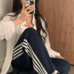 Лёгкие спортивные брюки с кружевной вставкой Wide Line Training Long Pants