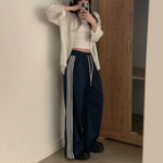 Лёгкие спортивные брюки с кружевной вставкой Wide Line Training Long Pants