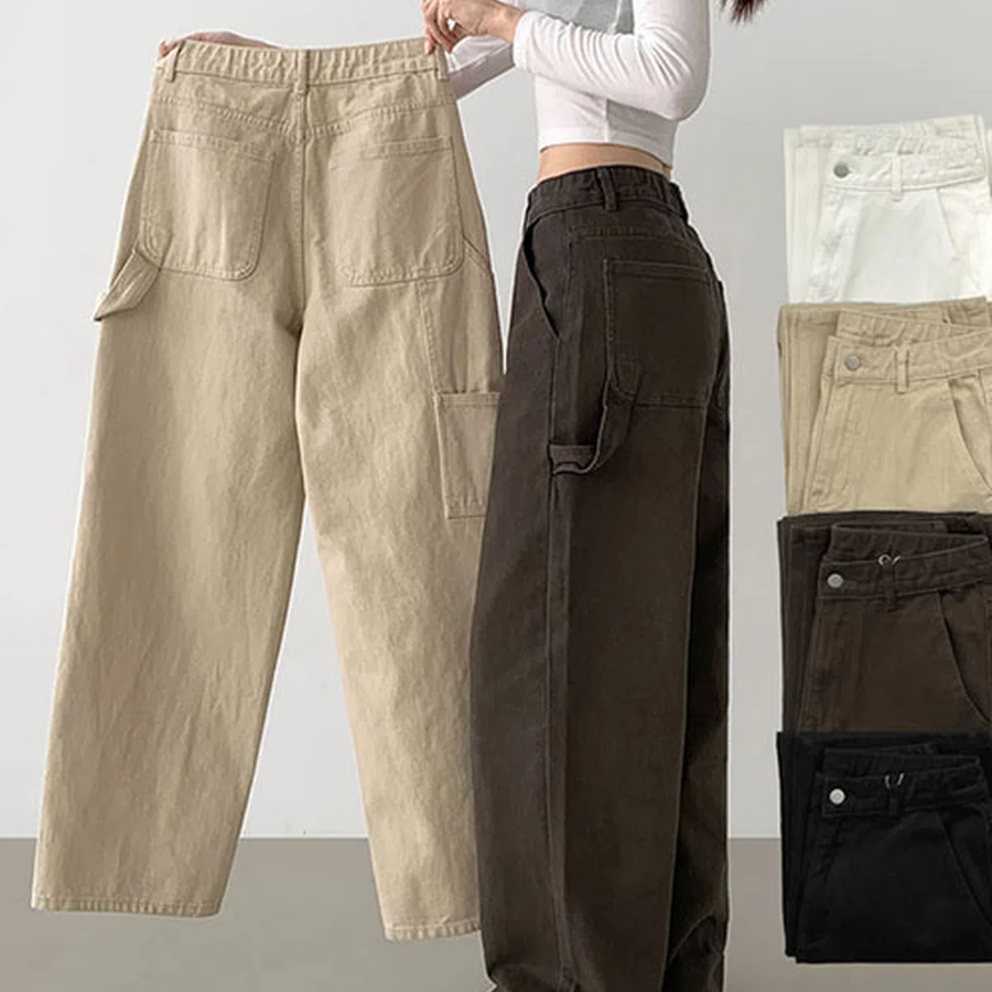 Широкие хлопковые брюки с боковыми карманами Carpenter Pants