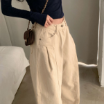 Широкие хлопковые брюки с защипами Sember Wide Pintuck Cotton Pants