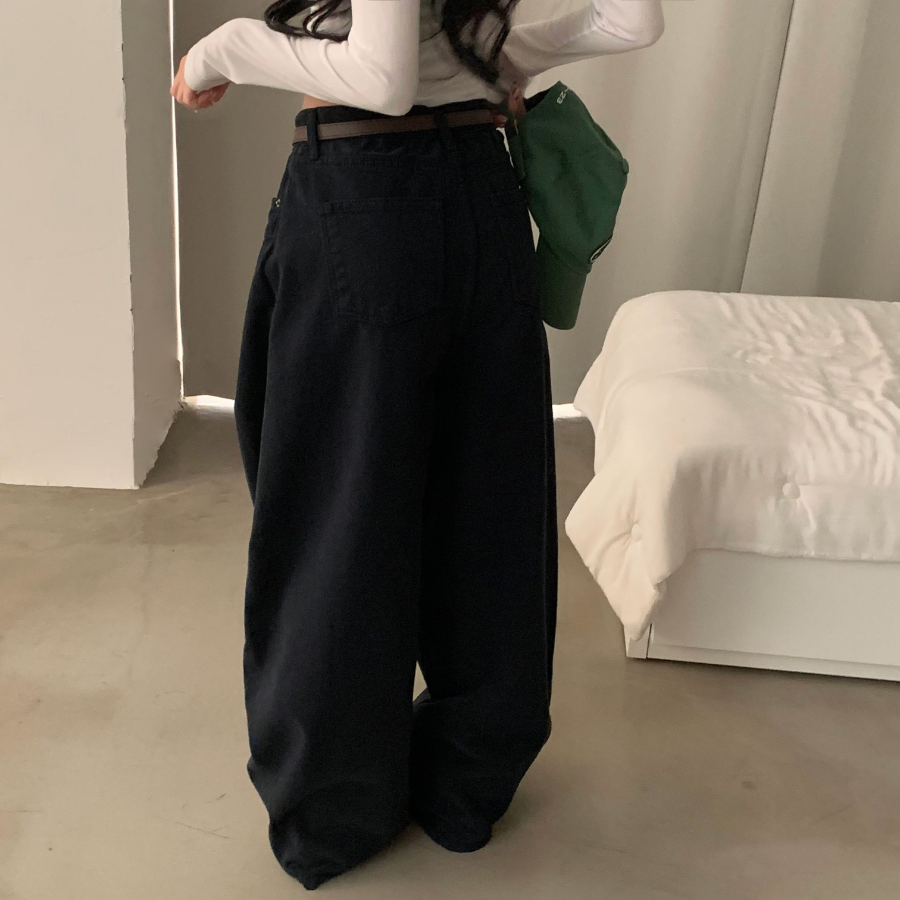 Широкие хлопковые брюки с защипами Sember Wide Pintuck Cotton Pants