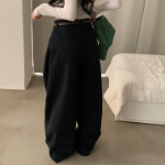 Широкие хлопковые брюки с защипами Sember Wide Pintuck Cotton Pants