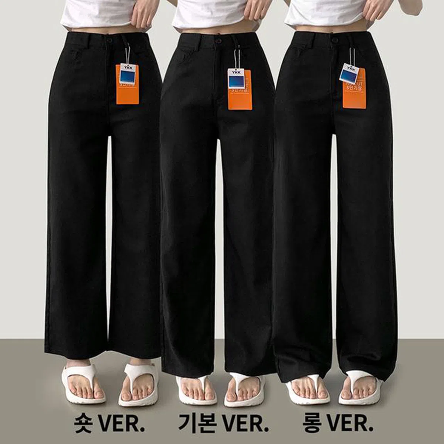 Летние широкие льняные брюки с хлопком и задней резинкой Linen Cotton Cooling Wide Pants