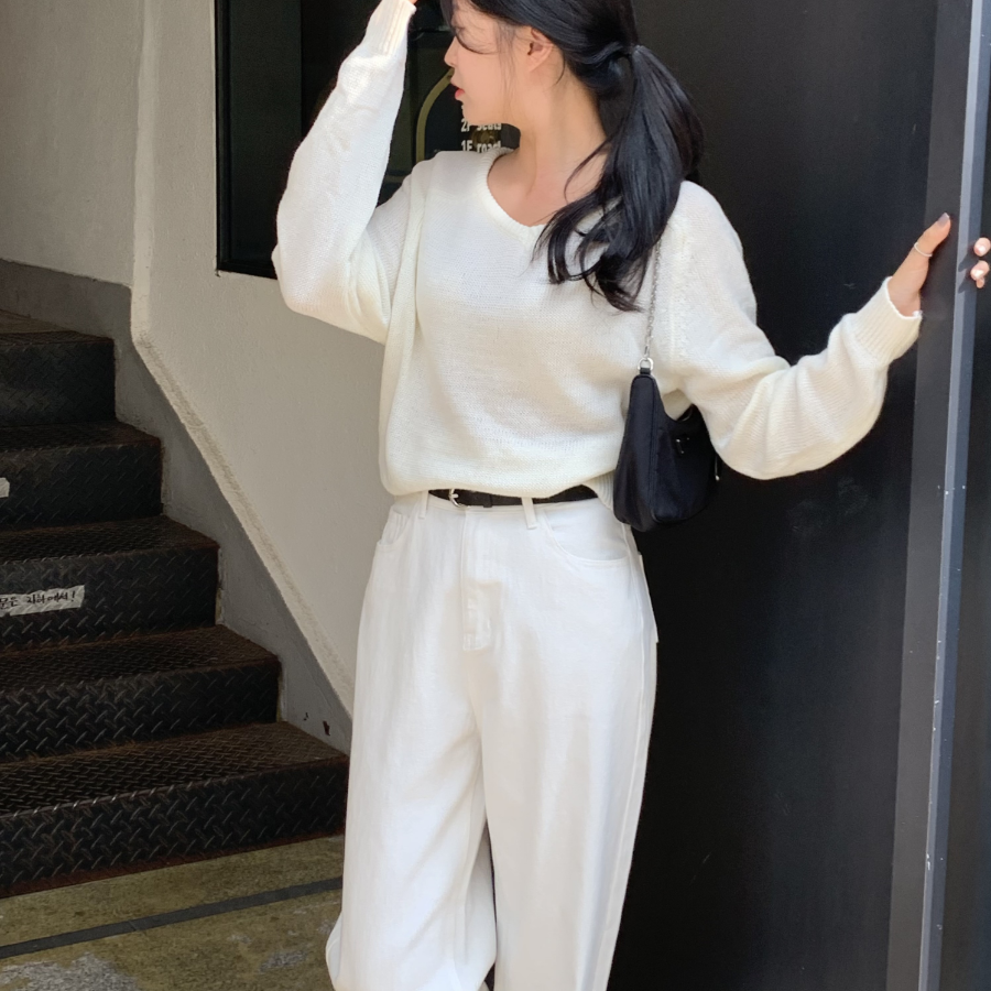 Полуширокие хлопковые брюки Another Semi Wide Cotton Pants