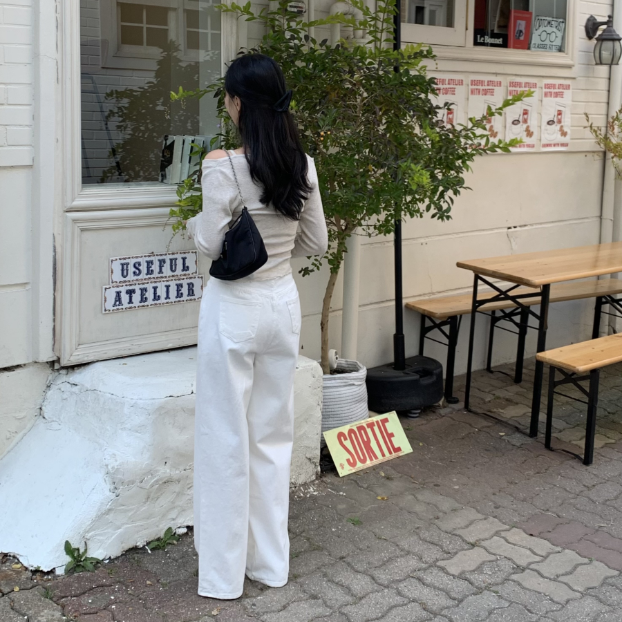 Полуширокие хлопковые брюки Another Semi Wide Cotton Pants