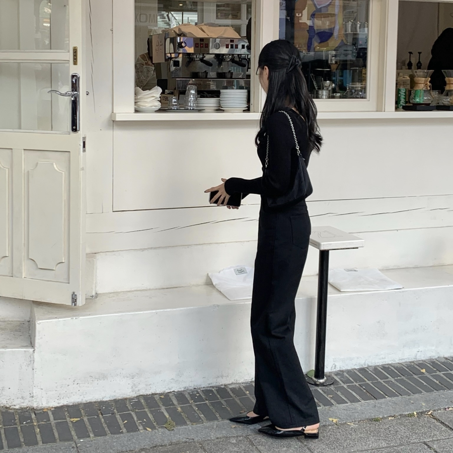 Полуширокие хлопковые брюки Another Semi Wide Cotton Pants